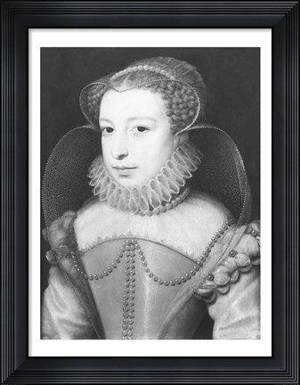 Framed Marguerite de Valois Queen of Navarre Print