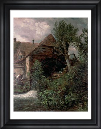Framed Watermill at Gillingham, Dorset Print