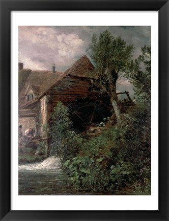 Framed Watermill at Gillingham, Dorset Print