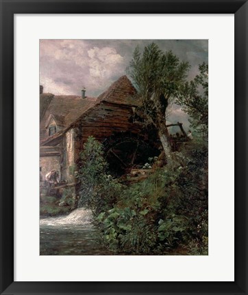 Framed Watermill at Gillingham, Dorset Print