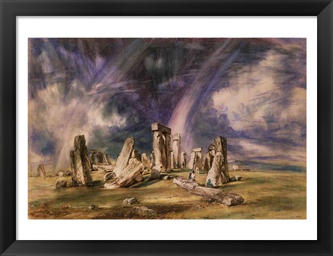 Framed Stonehenge, 1835 Print