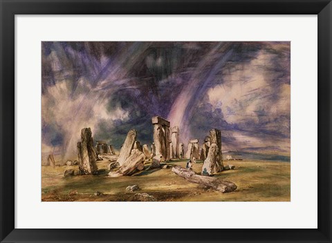 Framed Stonehenge, 1835 Print