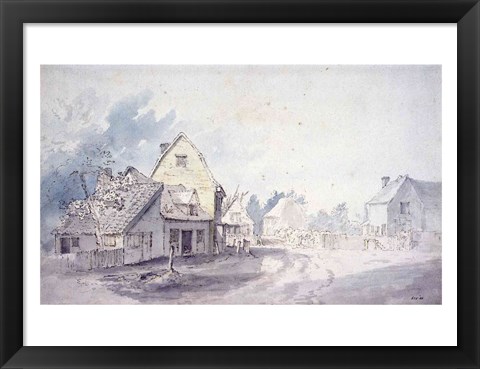 Framed East Bergholt Street Print