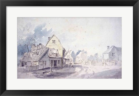 Framed East Bergholt Street Print