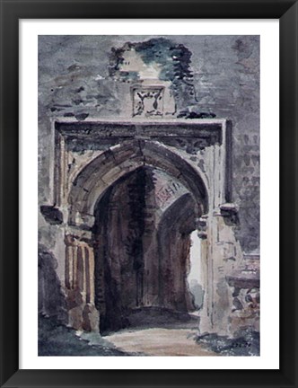 Framed East Bergholt Church: South Archway of the Ruined Tower, 1806 Print