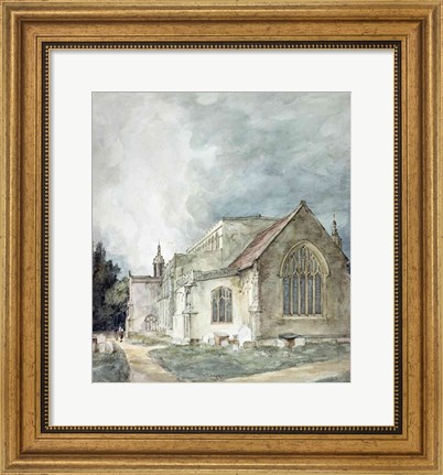 Framed East Bergholt Church, c.1805-11 Print