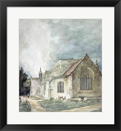 Framed East Bergholt Church, c.1805-11 Print