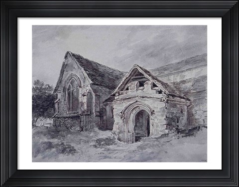 Framed Porch and Transept of a Church Print
