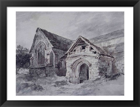 Framed Porch and Transept of a Church Print