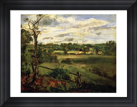 Framed View of Highgate from Hampstead Heath, c.1834 Print