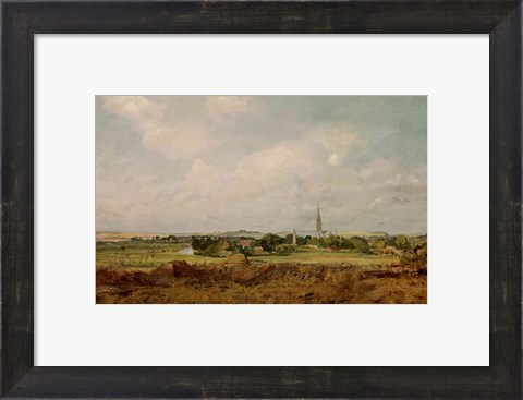 Framed View of Salisbury Print