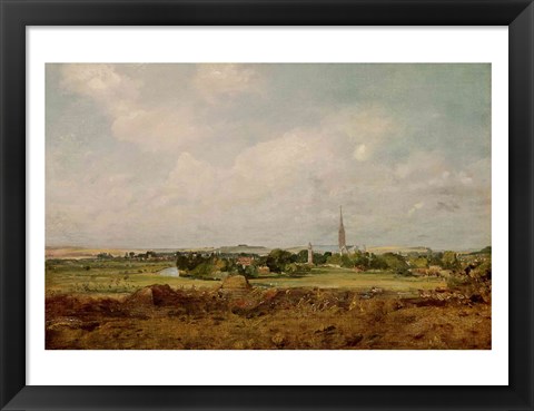 Framed View of Salisbury Print