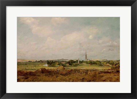 Framed View of Salisbury Print