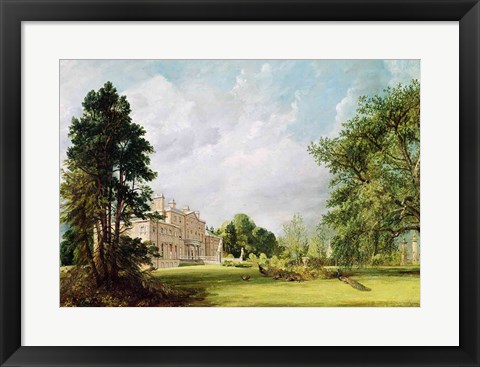 Framed Malvern Hall, Warwickshire, 1821 Print