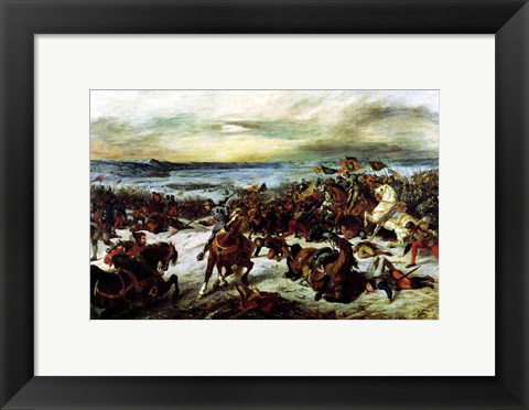 Framed Death of Charles the Bold at the Battle of Nancy Print