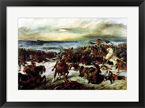 Framed Death of Charles the Bold at the Battle of Nancy Print