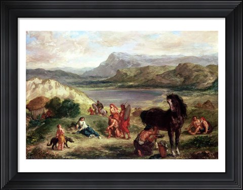Framed Ovid among the Scythians, 1859 Print