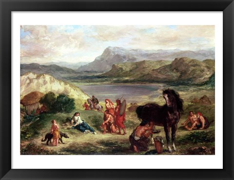 Framed Ovid among the Scythians, 1859 Print