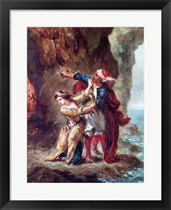Framed Bride of Abydos, 1843 Print