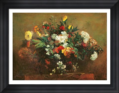 Framed Flowers Print
