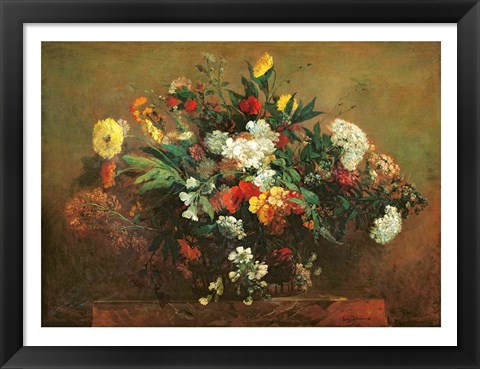 Framed Flowers Print