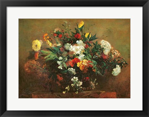 Framed Flowers Print