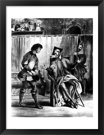 Framed Mephistopheles and the Pupil, from Goethe&#39;s Faust Print