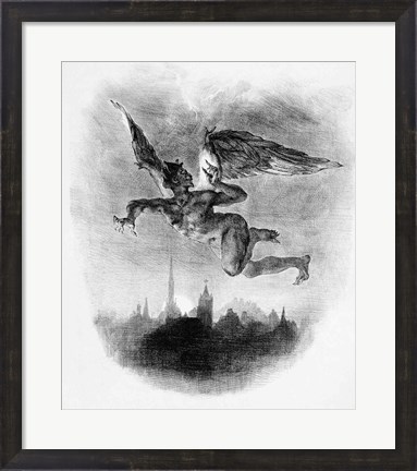 Framed Mephistopheles&#39; Prologue in the Sky, from Goethe&#39;s Faust, 1828 Print