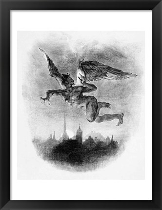 Framed Mephistopheles&#39; Prologue in the Sky, from Goethe&#39;s Faust, 1828 Print