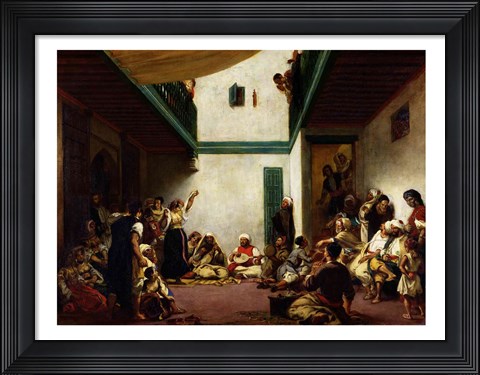 Framed Jewish wedding in Morocco, 1841 Print