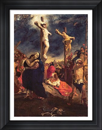 Framed Christ on the Cross, 1835 Print