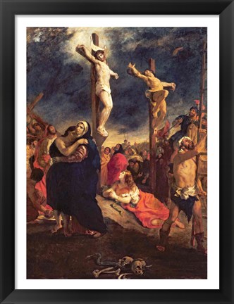 Framed Christ on the Cross, 1835 Print