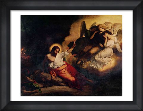 Framed Christ in the Garden of Olives, 1827 Print