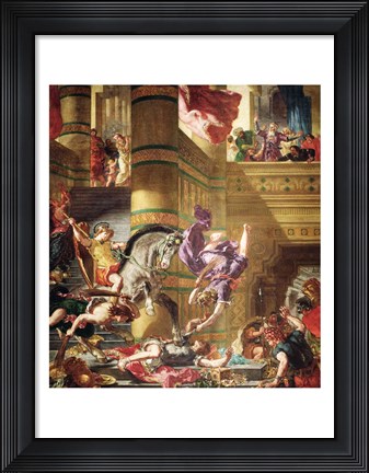 Framed Expulsion of Heliodorus from the Temple Print