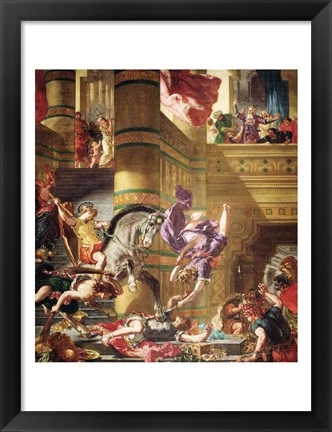 Framed Expulsion of Heliodorus from the Temple Print