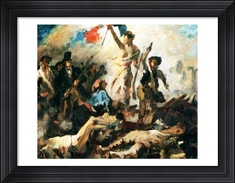 Framed Study for Liberty Leading the People Print