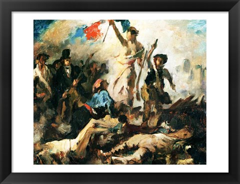 Framed Study for Liberty Leading the People Print