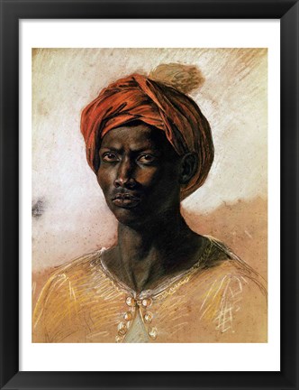 Framed Portrait of a Turk in a Turban, c.1826 Print