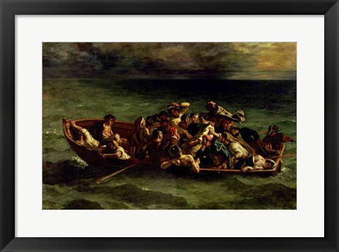 Framed Shipwreck of Don Juan, 1840 Print