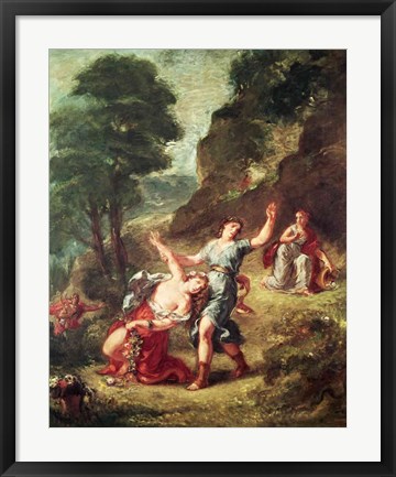 Framed Orpheus and Eurydice, Spring from a series of the Four Seasons, 1862 Print