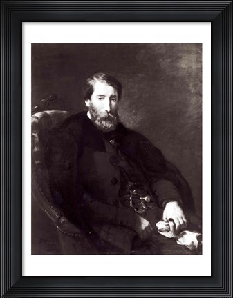 Framed Portrait of Alfred Bruyas Print