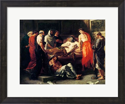 Framed Study for The Death of Marcus Aurelius Print