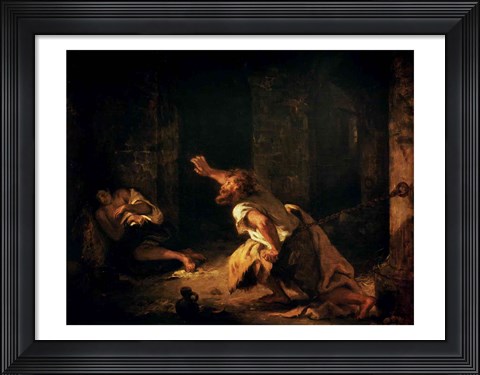 Framed Prisoner of Chillon, 1834 Print
