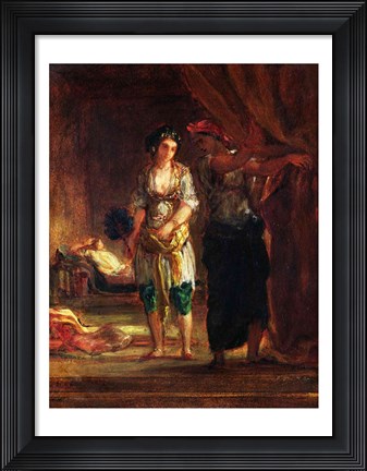 Framed Interior of a Harem in Oran Print