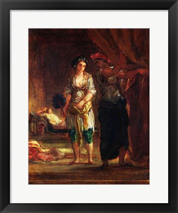 Framed Interior of a Harem in Oran Print