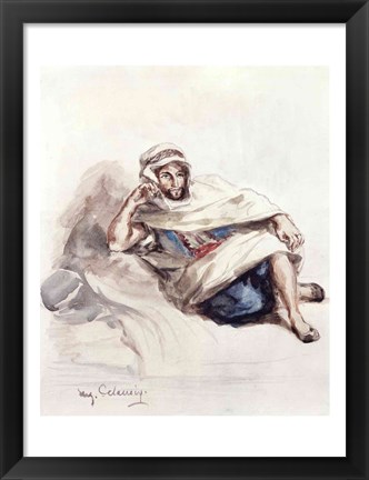 Framed Seated Arab Print