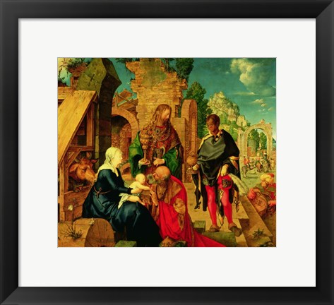 Framed Adoration of the Magi, 1504 Print