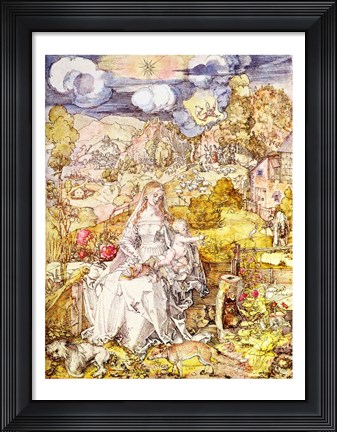 Framed Madonna and Child Print