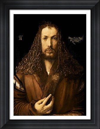Framed Self Portrait at the Age of Twenty-Eight, 1500 Print