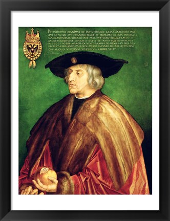 Framed Emperor Maximilian I Print